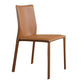 Modern Style Armless Dining Chairs Faux Leather Low Back Dining Side Chair