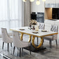 Metal Traditional Luxury Rectangle Table Sintered Stone Table with Pedestal Base Clearhalo ' dining_table' 'Dining Tables & Seating' 'Dining Tables' 'furn' 'furn_dining_table' 'Furniture' 'furniture_dining_table' 'Kitchen & Dining Furniture' 'kitchen&dining_furn' 'kitchen' 'kitchen_dining_table' 1200x1200_3aac9a62-881d-4004-ac22-6da5a82f2e2d