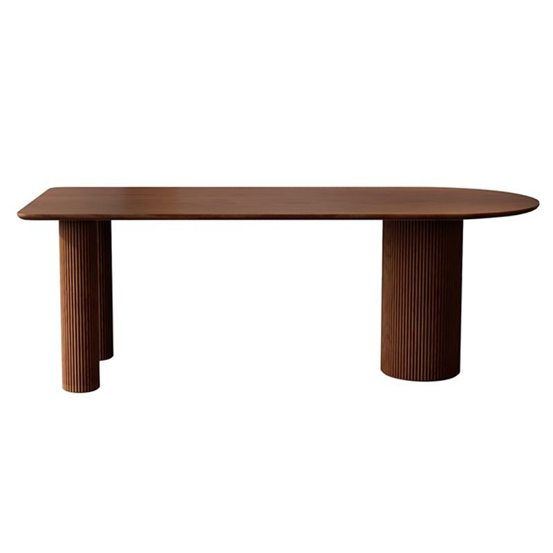 Solid Wood Contemporary Free Form Indoor Table Wood Top Table for Dining Room and Kitchen Clearhalo ' dining_table' 'Dining Tables & Seating' 'Dining Tables' 'furn' 'furn_dining_table' 'Furniture' 'furniture_dining_table' 'Kitchen & Dining Furniture' 'kitchen&dining_furn' 'kitchen' 'kitchen_dining_table' 1200x1200_3aae9a80-a0bb-4f33-b84d-277bbd884358