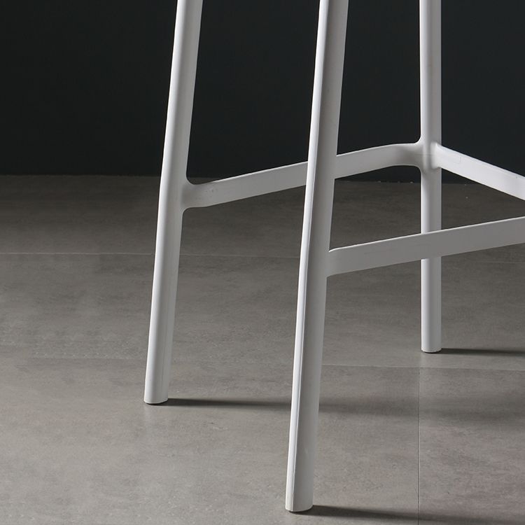 Nordic Bar-stool Plastic Counter Bar Stool for Kitchen Bar with Plastic Legs Clearhalo 'Bar Furniture' 'Bar Stools' 'bar_stools' 'furn' 'furn_bar_stools' 'Furniture' 'furniture_bar_stools' 'Kitchen & Dining Furniture' 1200x1200_3aaf1e11-040a-42d9-b799-747b59f775f6
