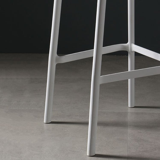 Nordic Bar-stool Plastic Counter Bar Stool for Kitchen Bar with Plastic Legs Clearhalo 'Bar Furniture' 'Bar Stools' 'bar_stools' 'furn' 'furn_bar_stools' 'Furniture' 'furniture_bar_stools' 'Kitchen & Dining Furniture' 1200x1200_3aaf1e11-040a-42d9-b799-747b59f775f6