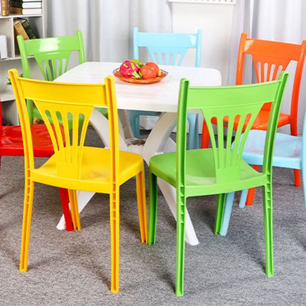 Contemporary Style Dining Chairs Plastic Dining Armless Side Chair for Kitchen Clearhalo ' kitchen&dining_furn' 'Dining Chairs' 'Dining Tables & Seating' 'dining_chair' 'furn' 'furn_dining_chair' 'Furniture' 'furniture_dining_chair' 'Kitchen & Dining Furniture' 'kitchen' 1200x1200_3aaf4e4c-704a-4d7b-ae34-9aa53d30ecff