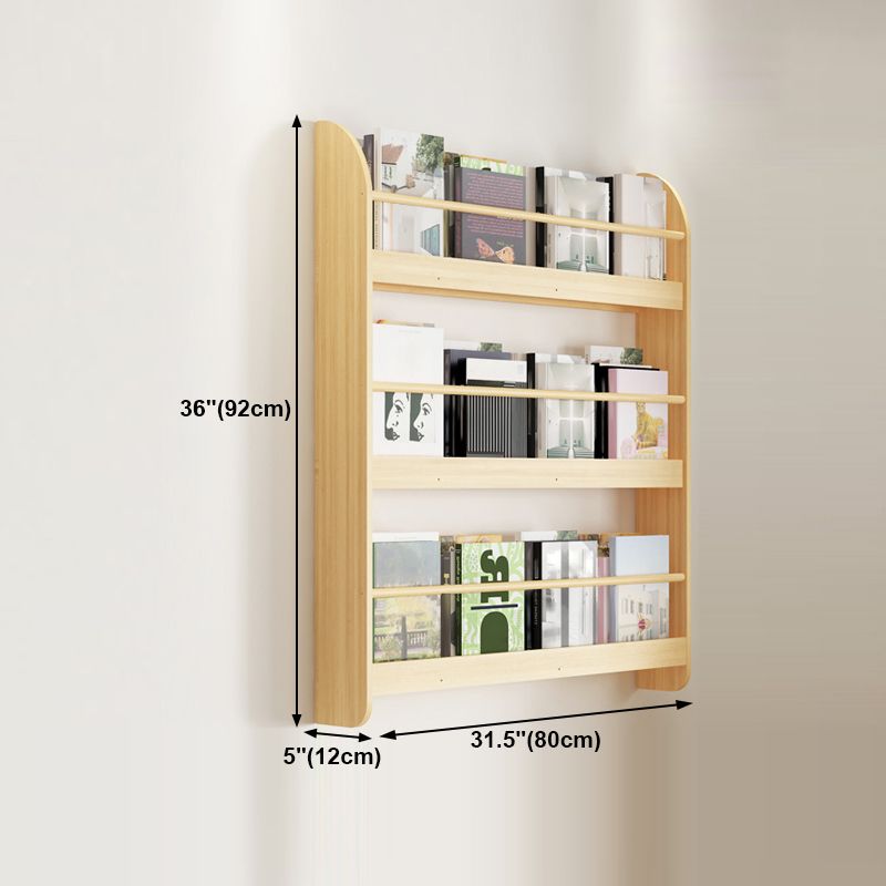 Wood Floating Bookcase Contemporary Style Wall Mounted Book Shelf Clearhalo 'Bookcases' 'furn' 'furn_bookcases' 'Furniture' 'furniture_bookcases' 'kitchen' 'kitchen_bookcases' 'Living Room Furniture' 'Office Furniture' 1200x1200_3aaf75f0-4b4a-4d4f-84e0-1c44ca2e865d