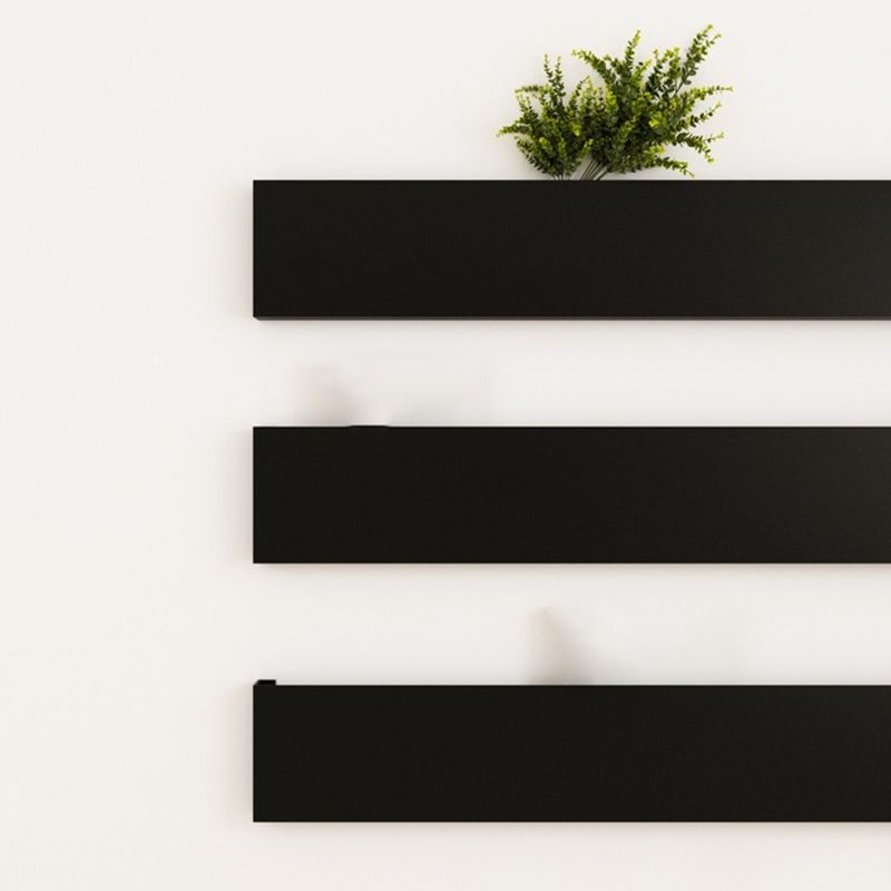 Gesloten terug drijvende boekenplank hedendaagse metalen boekenkast met planken