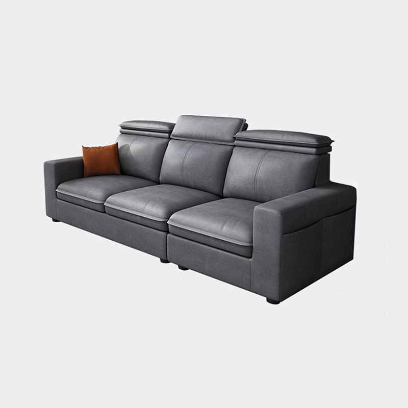 Square Arm Grey Cushion Back Modern Storage Living Room Sofa Clearhalo 'furn' 'furn_sectionals' 'Furniture' 'furniture_sectionals' 'Living Room Furniture' 'Sectionals' 1200x1200_3ab01366-44b6-4490-8311-cba4412bfc45