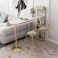 Glam Style Bar Table 42-inch Height Artificial Marble Top and Iron Pedestal Pub Table Clearhalo 'Bar Furniture' 'Bar Tables' 'bar_tables' 'furn' 'furn_bar_tables' 'Furniture' 'furniture_bar_tables' 'Kitchen & Dining Furniture' 1200x1200_3ab0b8c3-5e7b-4ac6-80c8-939767a20f8d