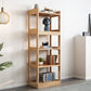 Modem Solid Wood Bookshelf Etagere Bookshelf 62.2" H X 11" W with Rectangular Shelves