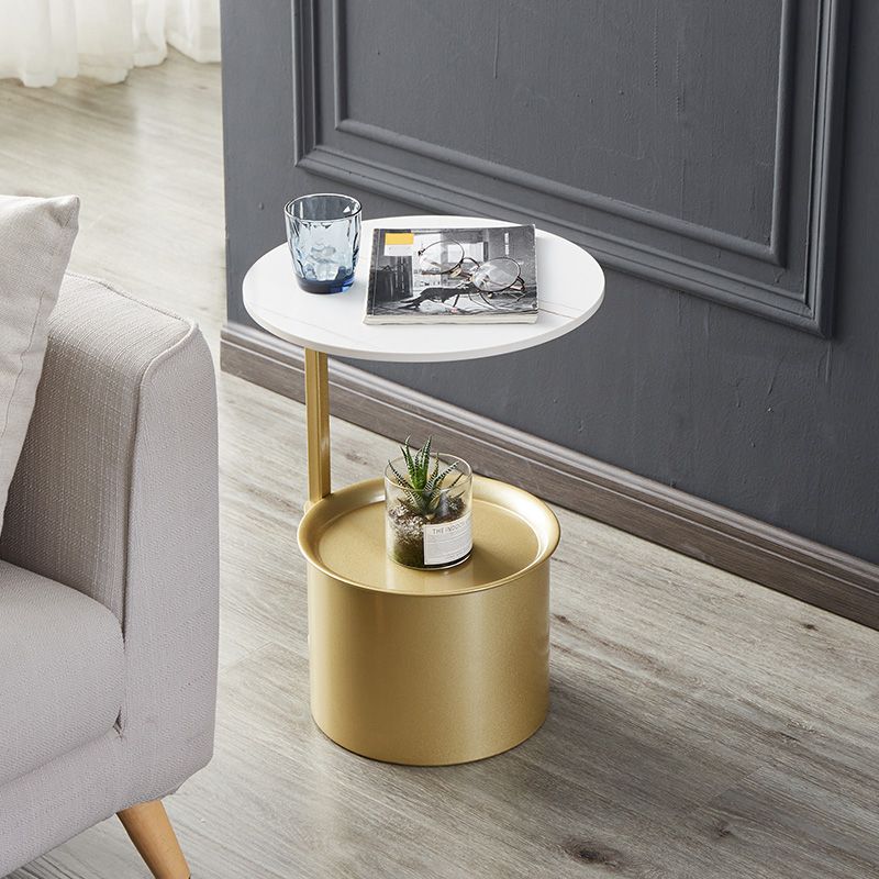 22 "H MODERNE ACCENT TAFEL NACHTSTAND METAL Open opbergbed nachtkastje