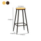 Contemporary Metal Solid Wood Barstool Indoor Bar Stool with Footrest Clearhalo 'Bar Furniture' 'Bar Stools' 'bar_stools' 'furn' 'furn_bar_stools' 'furniture_bar_stools' 'Kitchen & Dining Furniture' 'kitchen&dining_furn' 'kitchen' 'kitchen_furn' Furniture' 1200x1200_3ab188e0-ba35-419b-a119-f6910fb550f5