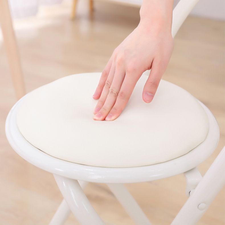 Contemporary Side Chair Metal Open Back Dining Chair for Indoor