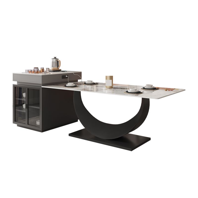 Rectangle Dining Room Table Contemporary Dinner Room Kitchen Table Clearhalo 'Dining Tables & Seating' 'Dining Tables' 'dining_table' 'furn' 'furn_dining_table' 'Furniture' 'Kitchen & Dining Furniture' 1200x1200_3ab260a8-87d4-4131-9b47-cd22b2896fb6