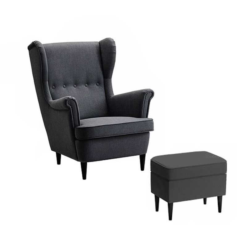 Chaire de Wingback 31.49 "L x 37,79" W x 39,76 "H Armes incluses Chaise d'armes évasées