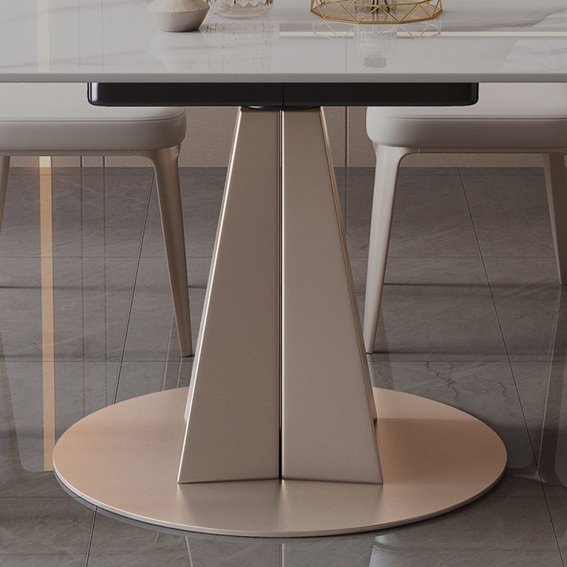 Contemporary 1/2/5/7 Pieces Dining Set Sintered Stone Dining Room Set for Small Space Clearhalo 'Dining Room Sets' 'Dining Tables & Seating' 'dining_room_set' 'furn' 'furn_dining_room_set' 'Furniture' 'furniture_dining_room_set' 'Kitchen & Dining Furniture' 1200x1200_3ab37dae-0a63-4155-b943-638e89dacd80