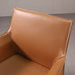 Modern Faux Leather Dining Chairs Solid Back Home Arm Side Chair