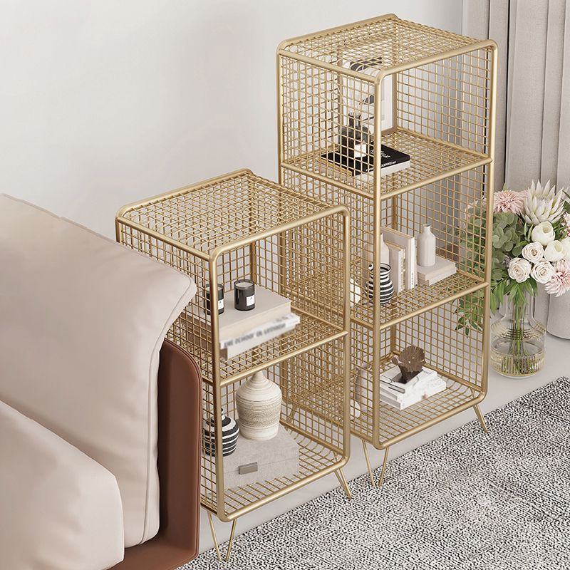 Glam Iron Standard Bookshelf Gold and Black Vertical Bookcase for Bedroom Clearhalo 'Bookcases' 'furn' 'furn_bookcases' 'Furniture' 'furniture_bookcases' 'Office Furniture' 1200x1200_3ab990d8-042d-4f3c-a5ab-56427a02a45f