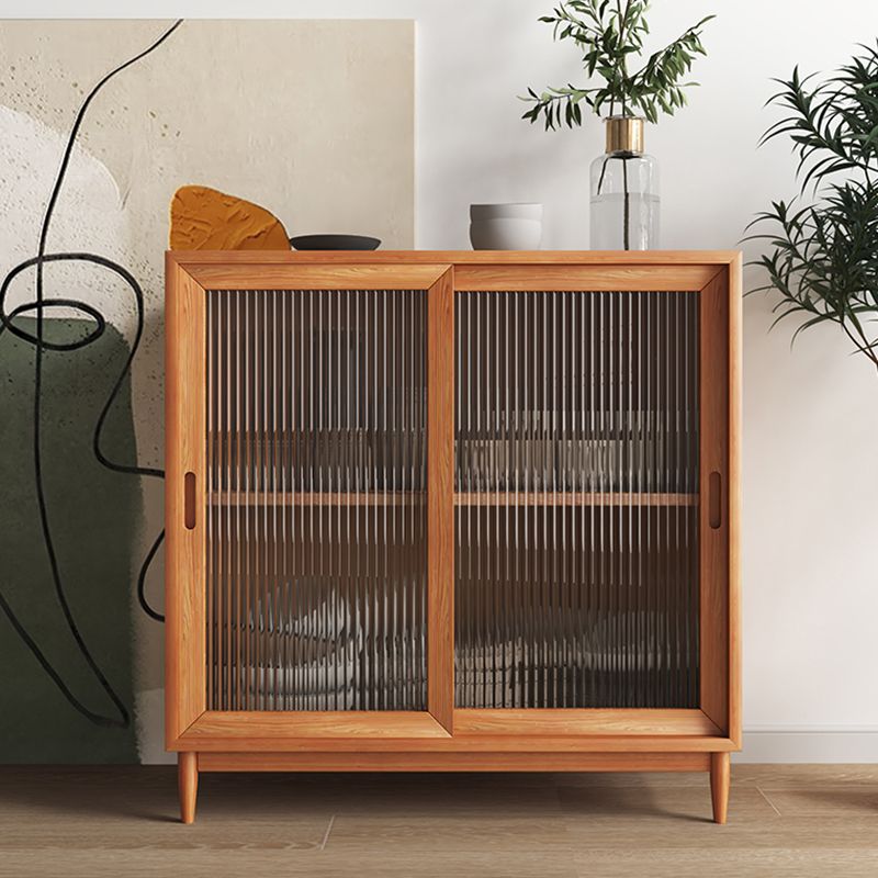 Mobile moderno armadio in legno massiccio armadio per porte in vetro con cassetti