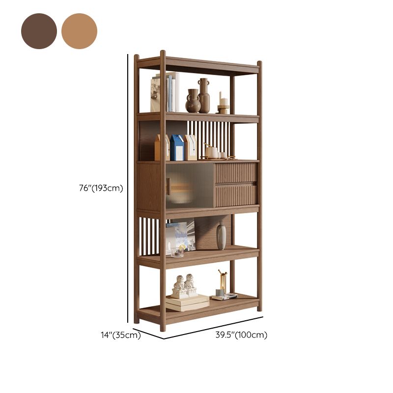 Rectangular Wood Cabinet, Mid-Century Modern Glass Paned Door Storage Cabinet Clearhalo 'Cabinets & Chests' 'cabinets_chests' 'furn' 'furn_cabinets_chests' 'Furniture' 'Living Room Furniture' 1200x1200_3abc2b3f-f117-41f6-943c-3a6a91899b3e