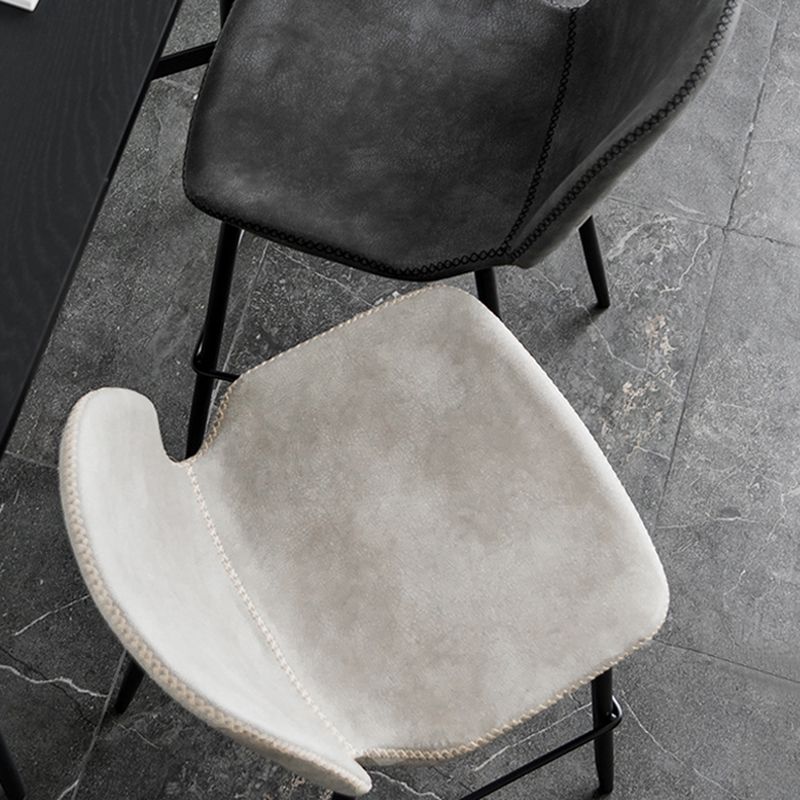 Industrial Leather Distressed Quilted Barstool Low Back Indoor Tall Stool Clearhalo 'Bar Furniture' 'Bar Stools' 'bar_stools' 'furn' 'furn_bar_stools' 'furniture_bar_stools' 'Kitchen & Dining Furniture' 'kitchen&dining_furn' 'kitchen' 'kitchen_furn' Furniture' 1200x1200_3abc3236-e8cd-418b-a925-45a7d9fff3b9