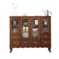 Porta della credenza in stile glam in legno massiccio e sideboard del cassetto per soggiorno