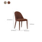 Contemporary Parsons Chair Faux Leather Kitchen Dining Armless Chair