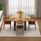 Solid Wood Round Dining Table Set 1/2/5 Pieces Dinette Set for Home