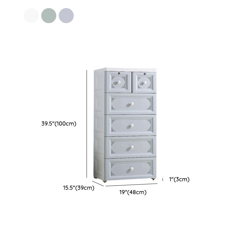 Non-Hanging Wardrobe Armoire Contemporary Plastic Storage Cabinet Clearhalo 'Armoires & Wardrobes' 'armoires_wardrobes' 'Bedroom Furniture' 'furn' 'furn_armoires_wardrobes' 'Furniture' 1200x1200_3abdebab-2bf5-4260-9ee0-dd03456aa8d0