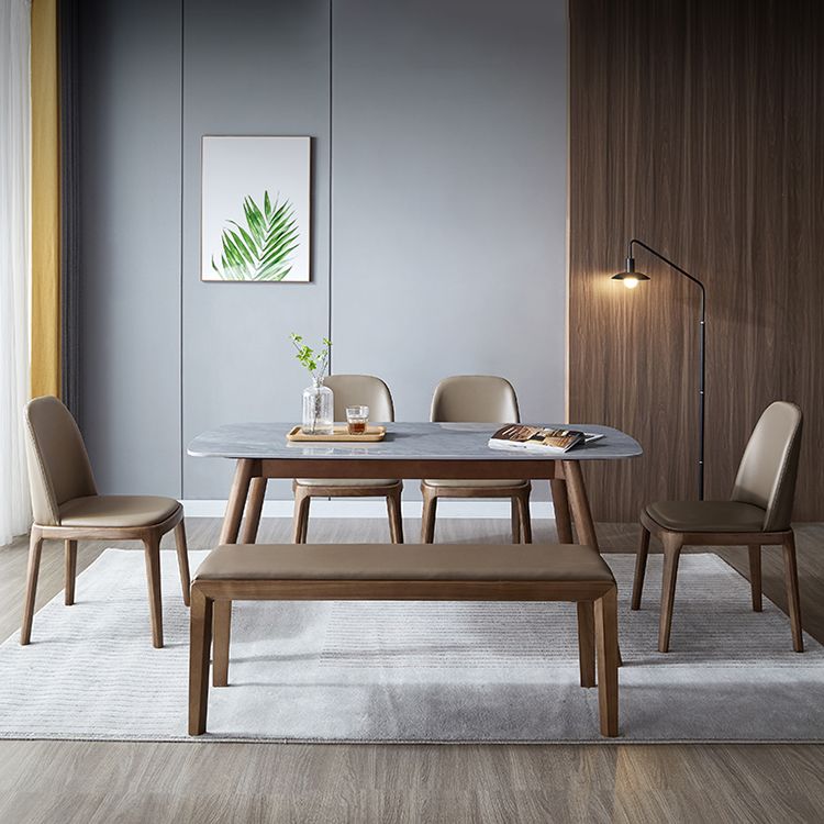 Industrial Dining Chair Solid Back Chair with 4 Wood Legs for Home Use Clearhalo ' kitchen&dining_furn' 'Dining Chairs' 'Dining Tables & Seating' 'dining_chair' 'furn' 'furn_dining_chair' 'Furniture' 'furniture_dining_chair' 'Kitchen & Dining Furniture' 'kitchen' 1200x1200_3abdfb2a-f937-4423-a4ce-ea52e82c8ab3