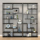 81"H Bookshelf Glam Style Open Back Bookcase for Study Room Home Office Clearhalo 'Bookcases' 'furn' 'furn_bookcases' 'Furniture' 'furniture_bookcases' 'kitchen' 'kitchen_bookcases' 'Living Room Furniture' 'Office Furniture' 1200x1200_3abf2a63-6bf5-47c1-819d-cba175a00f55