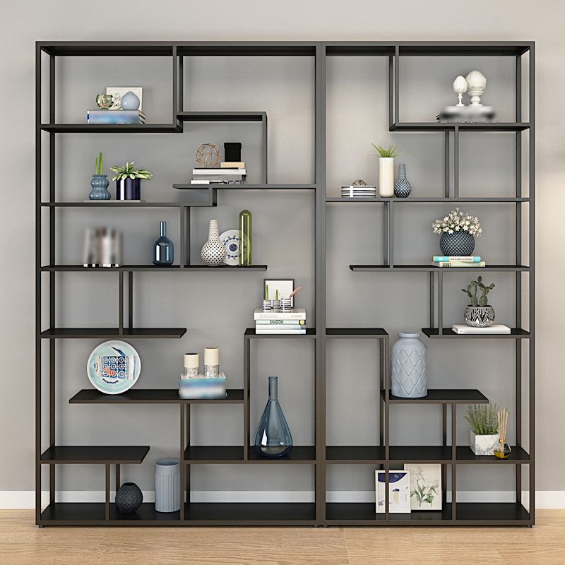 81"H Bookshelf Glam Style Open Back Bookcase for Study Room Home Office Clearhalo 'Bookcases' 'furn' 'furn_bookcases' 'Furniture' 'furniture_bookcases' 'kitchen' 'kitchen_bookcases' 'Living Room Furniture' 'Office Furniture' 1200x1200_3abf2a63-6bf5-47c1-819d-cba175a00f55