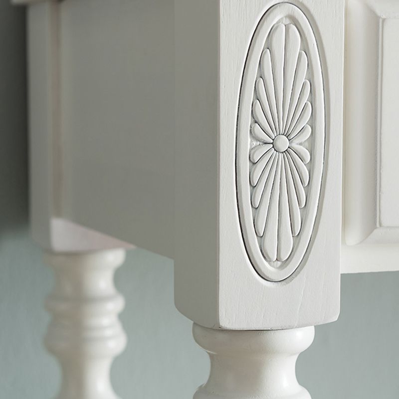 Rubberwood Bedroom Contemporary Storage Box 1 Drawers Vanity Desk