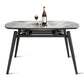 Modern Style Sintered Stone Dining Table Gray Round Drop-Leaf Table with 4 Legs Clearhalo ' dining_table' 'Dining Tables & Seating' 'Dining Tables' 'Furniture' 'furniture_dining_table' 'Kitchen & Dining Furniture' 'kitchen&dining_furn' 'kitchen' 'kitchen_dining_table' 1200x1200_3ac014eb-ce8e-4bcc-9ced-fdf1d5814b34