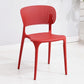 Open Back Dining Side Chair Stacking Plastic Dining Armless Chair