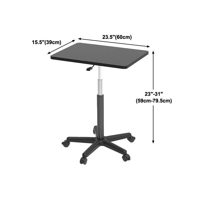 Modern Rectangular Office Desk Height Adjustable Office Desk with Caster Wheels Clearhalo 'Furniture' 'furniture_office_desk' 'Office Desks' 'Office Furniture' 'office_desk' 1200x1200_3ac1d4be-8d2c-4a49-8576-f252f90949a5