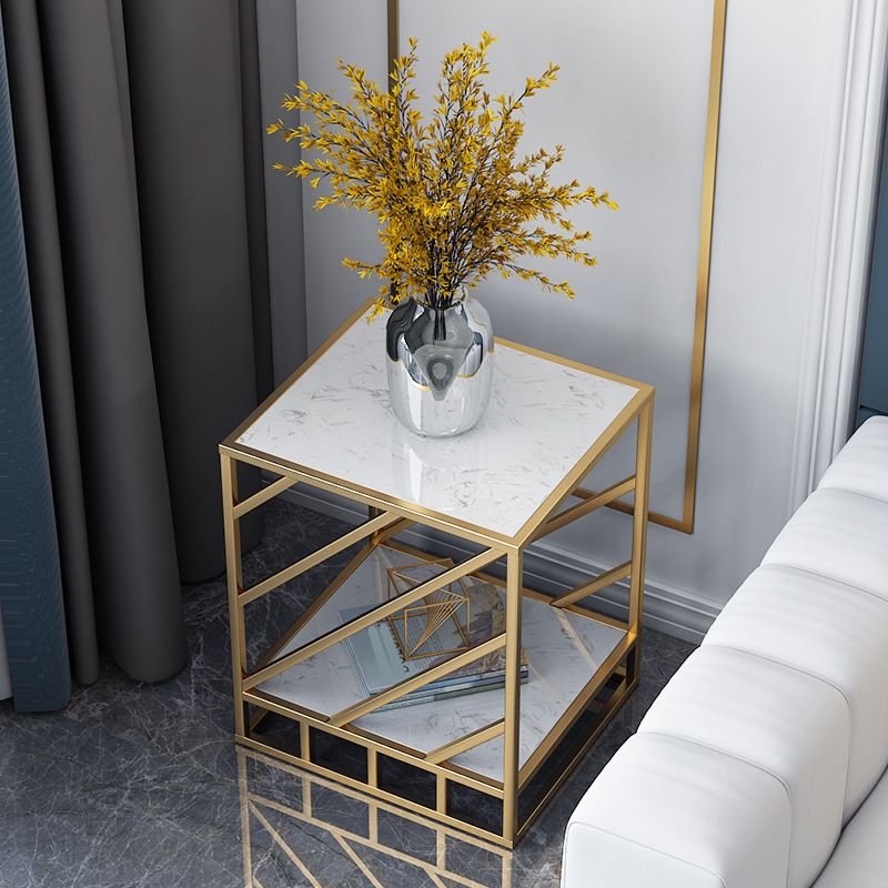 Mesa de acento de la mesa de acento inferior al gabinete de metal de metal para dormitorio