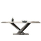 Medieval Modern Stone Dinette Table Rectangle Table for Dining Room Clearhalo 'Dining Tables & Seating' 'Dining Tables' 'dining_table' 'furn' 'furn_dining_table' 'Furniture' 'Kitchen & Dining Furniture' 1200x1200_3ac2c16d-a5db-460d-bc06-eac39984bd1e