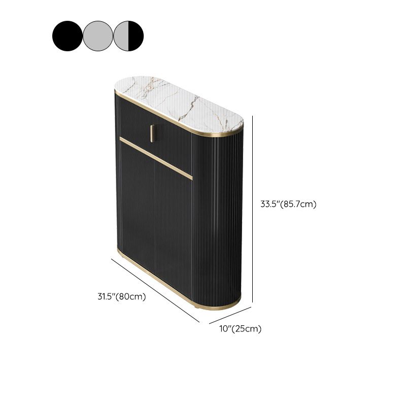 Glamstil Stone Top Sideboard Engineered Wood Side Board für Wohnzimmer