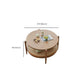 Tropical Round Cocktail Table Storage Solid Wood Coffee Cocktail Table Clearhalo 'Coffee & Accent Tables' 'Coffee Tables' 'coffee_tables' 'furn' 'furn_coffee_tables' 'Furniture' 'Living Room Furniture' 1200x1200_3ac6d141-d2f2-4a77-b9c3-4fab06ef5925