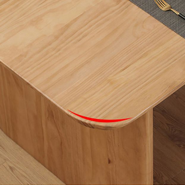 Modern 1/2/5/7 Pieces Rectangle Dining Set Pine Wood Dining Table with Chairs Clearhalo 'Dining Room Sets' 'Dining Tables & Seating' 'dining_room_set' 'furn' 'furn_dining_room_set' 'Furniture' 'furniture_dining_room_set' 'Kitchen & Dining Furniture' 'kitchen&dining_furn' 'kitchen' 1200x1200_3ac778bc-3b2e-4e4e-9b8e-3ed067b5ed4c