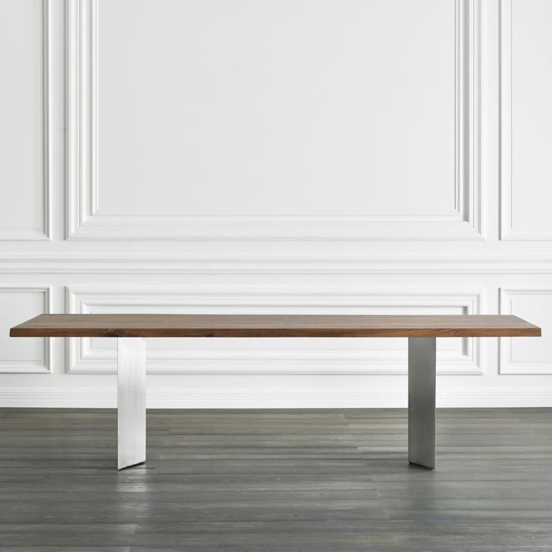 Rectangle Dining Room Table Industrial Kitchen Desk with Double Pedestal Clearhalo 'Dining Tables & Seating' 'Dining Tables' 'dining_table' 'furn' 'furn_dining_table' 'Furniture' 'Kitchen & Dining Furniture' 1200x1200_3ac77ce8-2776-4941-b631-4d0512dc84c7