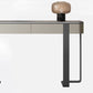 Glam Stone Console Accent Table with Stainless Steel Bracket for Hall
