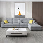 Slipcovered Sectional Pillow Top Arm Sofa & Chaise with 4 Seaters