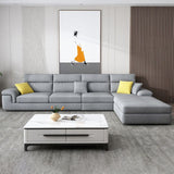 Divano e chaise del braccio top -cuscino a sezione