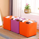 Purple Modern Pouf Leather Check Print Pouf for Drawing Room Clearhalo 'furn' 'furn_ottomans_poufs' 'Furniture' 'Living Room Furniture' 'Ottomans & Poufs' 'ottomans_poufs' 1200x1200_3aceac50-02b8-46ad-9696-a6fb9d2bbda4