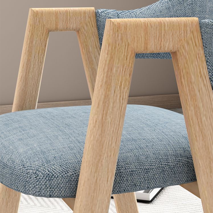 Metal Contemporary Side Chair Home Open Back Cushioned Dining Single Chair Clearhalo ' kitchen&dining_furn' 'Dining Chairs' 'Dining Tables & Seating' 'dining_chair' 'furn' 'furn_dining_chair' 'Furniture' 'furniture_dining_chair' 'Kitchen & Dining Furniture' 'kitchen' 1200x1200_3acf8631-6fbf-4de2-8eaa-111a1d8b5962