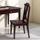 Solid Wood Dining Chair Industrial Style Ladder Back Armless Chair