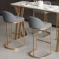 Glam Bucket Dining Stools Low Back Bar Stools with Gold Metal Base Clearhalo 'Bar Furniture' 'Bar Stools' 'bar_stools' 'furn' 'furn_bar_stools' 'Furniture' 'Kitchen & Dining Furniture' 1200x1200_3ad1707a-c40a-4da4-8000-bbfd6dca8fc0
