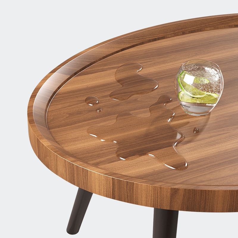 Table de l'extrémité moderne de 3 jambes en bois massif minimaliste