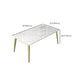 Luxury Rectangle Dinner Table Dining Room Stone Dining Table