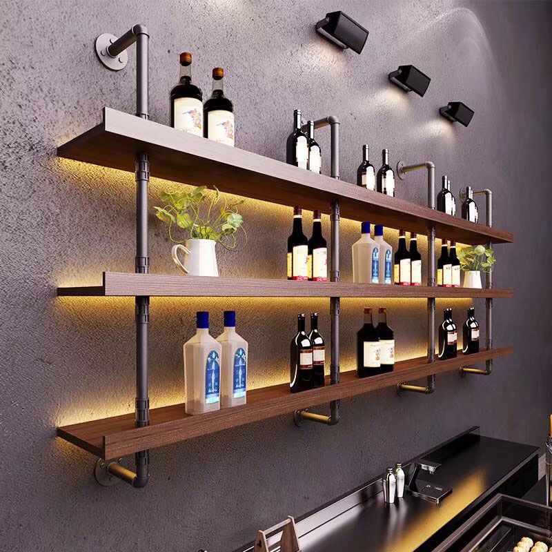 Industrial Style Bookshelf Wall Mounted Shelf Bookcase for Home Clearhalo 'Bookcases' 'furn' 'furn_bookcases' 'Furniture' 'furniture_bookcases' 'kitchen' 'kitchen_bookcases' 'Living Room Furniture' 'Office Furniture' 1200x1200_3adab287-649a-4ccb-9662-49e80a243532