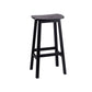 Industrial Style Bar-height Ash Solid Wood Backless Bar Stool